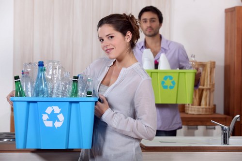 Transfers of sorted recyclables leaving a business site for processing